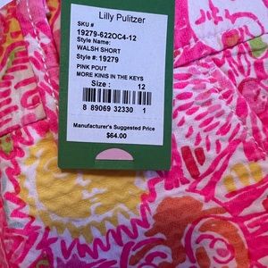Lilly Pulitzer NWT Walsh shorts size 12